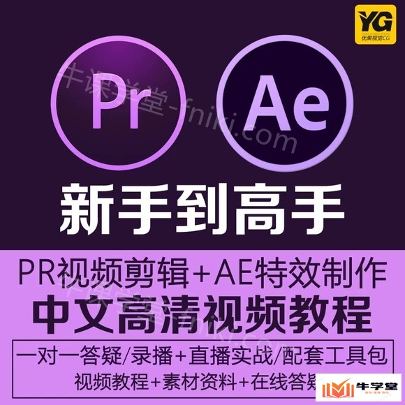 PR视频剪辑网课教程：从0基础到入门AE动画制作，掌握专业剪辑技巧