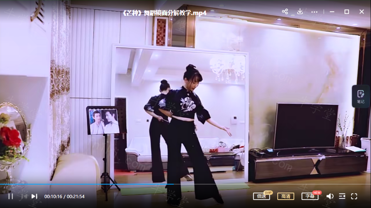 芒种原创编舞中国风舞蹈视频教程镜面分解课程